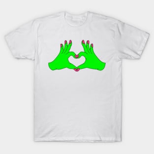 Hand Heart Alien T-Shirt